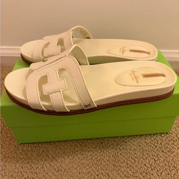 Sam Edelman Nettie Ivory Leather Sandal - Picture 2 of 5